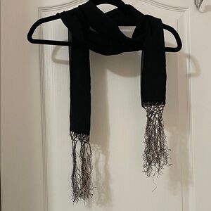 Scarf with fringe excellent condition